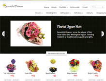 Tablet Screenshot of beautifulflowers.co.nz